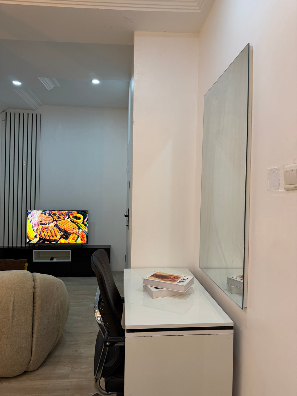 Spacious studio apartment
